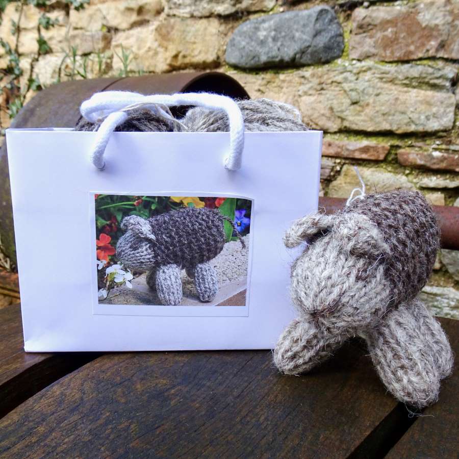 Herdwick Sheep Knit Kit Wool Clip Woollen products & crafts at the